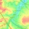 Topografische kaart Hélécine, hoogte, reliëf