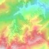 Topografische kaart Casalnuovo, hoogte, reliëf