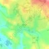 Topografische kaart Kiltegan, hoogte, reliëf