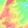 Topografische kaart Le Pesle Châtel, hoogte, reliëf