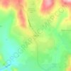Topografische kaart Ahwahnee, hoogte, reliëf