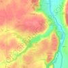 Topografische kaart Lavaud, hoogte, reliëf