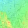 Topografische kaart Les Sept Chemins, hoogte, reliëf