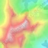 Topografische kaart Grande Tête de l'Obiou, hoogte, reliëf
