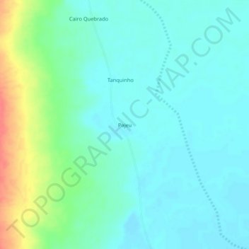Topografische kaart Pajeu, hoogte, reliëf