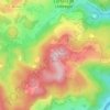 Topografische kaart Montmany, hoogte, reliëf
