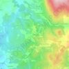 Topografische kaart Besteiro, hoogte, reliëf