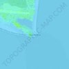 Topografische kaart Cabo Hatteras, hoogte, reliëf