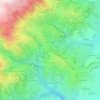 Topografische kaart La Saulée, hoogte, reliëf
