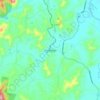 Topografische kaart Kandanga, hoogte, reliëf