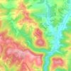 Topografische kaart Le Mas, hoogte, reliëf