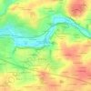 Topografische kaart Le Pont Riou, hoogte, reliëf