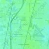 Topografische kaart Kendall Green, hoogte, reliëf