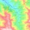 Topografische kaart Staglianò, hoogte, reliëf
