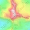 Topografische kaart Il Roc, hoogte, reliëf