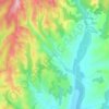 Topografische kaart Vodnic, hoogte, reliëf