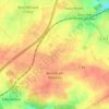 Topografische kaart La Mennerie, hoogte, reliëf