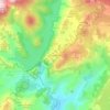 Topografische kaart Puentezuela, hoogte, reliëf