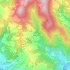 Topografische kaart Ontignano, hoogte, reliëf