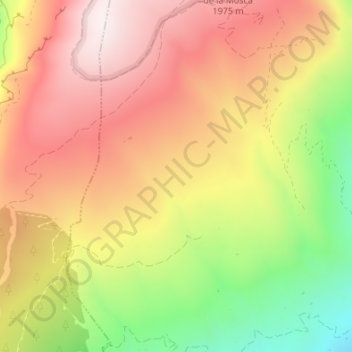 Topografische kaart El Encinarillo, hoogte, reliëf