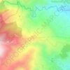 Topografische kaart Badessa, hoogte, reliëf