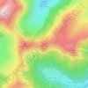 Topografische kaart Téton de Vénus, hoogte, reliëf