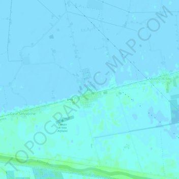 Topografische kaart Filo, hoogte, reliëf