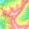 Topografische kaart Wandelen, hoogte, reliëf