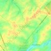 Topografische kaart Baudecet, hoogte, reliëf