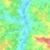 Topografische kaart La Tournepique, hoogte, reliëf