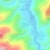 Topografische kaart La Asunta, hoogte, reliëf