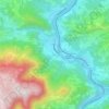 Topografische kaart Rimske Toplice, hoogte, reliëf