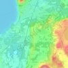 Topografische kaart Barza, hoogte, reliëf