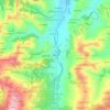 Topografische kaart Roncole, hoogte, reliëf