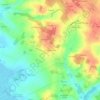 Topografische kaart La Grosse Pierre, hoogte, reliëf