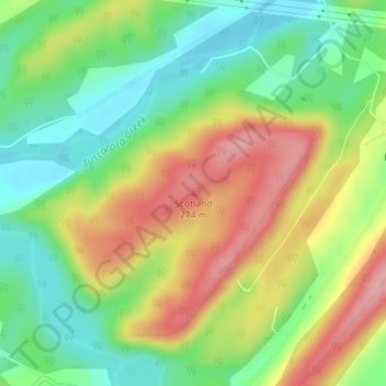Topografische kaart Scotland, hoogte, reliëf