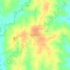 Topografische kaart Blythedale, hoogte, reliëf