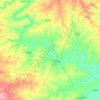 Topografische kaart Pandharpur, hoogte, reliëf