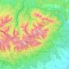Topografische kaart High Tatras, hoogte, reliëf