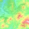 Topografische kaart Mezdour, hoogte, reliëf