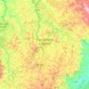 Topografische kaart Conselheiro Lafaiete, hoogte, reliëf