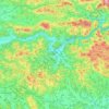 Topografische kaart Litija, hoogte, reliëf