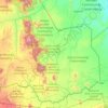 Topografische kaart Samburu East, hoogte, reliëf