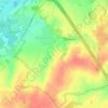 Topografische kaart Outgaarden, hoogte, reliëf