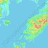 Topografische kaart Владивосток, hoogte, reliëf