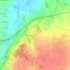Topografische kaart La Loupe, hoogte, reliëf