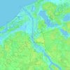 Topografische kaart Riga, hoogte, reliëf