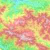 Topografische kaart Thaha, hoogte, reliëf