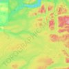 Topografische kaart Area L (Lone Butte/Interlakes), hoogte, reliëf