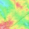 Topografische kaart Multnomah, hoogte, reliëf